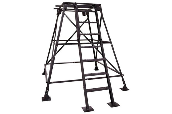 elevated hunting towers for unmatched visibility & security