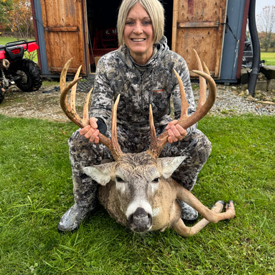 Trophy Moment: Christy Griffith with a Majestic Buck!
