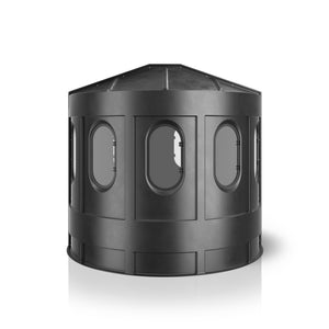maverick xl hunting blind in black with clear windows 00316