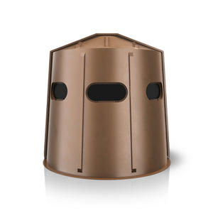 maverick 5-shooter gx deer blind in brown with tinted windows