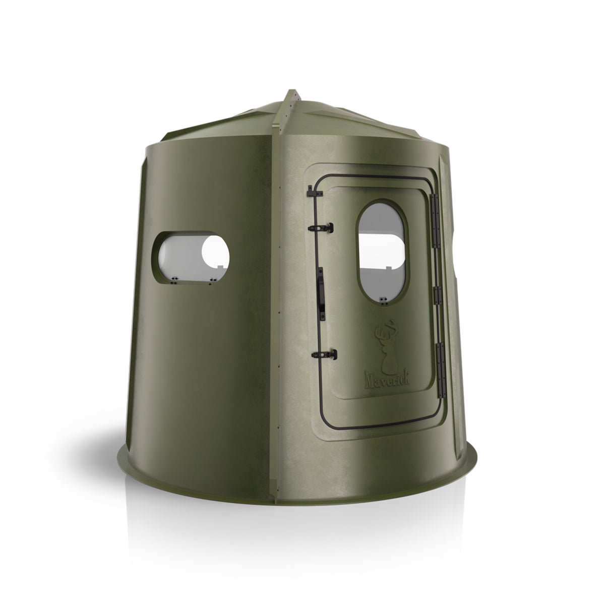 Maverick 5-Shooter GX Deer Blind in Green with Clear Windows