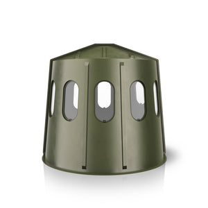 maverick 6-shooter deer hunting blind in green with clear windows