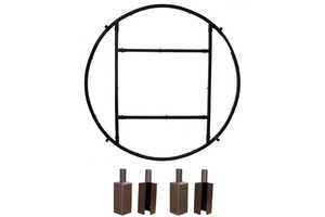 maverick blinds nex-level round floor base with platform mounts 00232