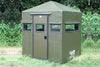 fiberglass deer blind green classic 4x6 with door on 6' side dillon manufacturing