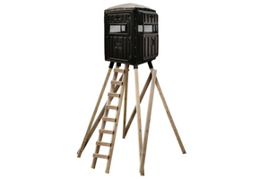 2-person elevated blind whitetail with qp kit advantage hunting