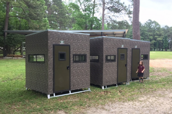 Aluminum and insulated 6x6 Big Dogg deer blind for ground hunting – durable, weather-resistant blind with thermal protection for all-season concealment.