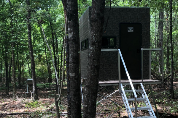 Aluminum and insulated 6x6 Big Dogg deer blind for ground hunting – durable, weather-resistant blind with thermal protection for all-season concealment.