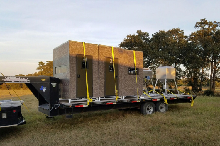 Aluminum and insulated 6x6 Big Dogg deer blind for ground hunting – durable, weather-resistant blind with thermal protection for all-season concealment.