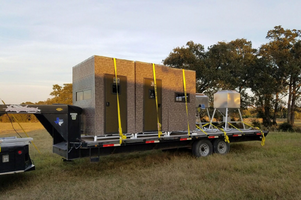 Aluminum and insulated 6x6 Big Dogg deer blind for ground hunting – durable, weather-resistant blind with thermal protection for all-season concealment.