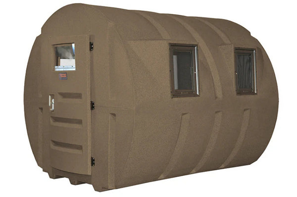 sportsman’s condo the bale condo by southern outdoor technologies – durable, all-weather hunting blind designed for maximum concealment and comfort, available at huntingblindshq.com.