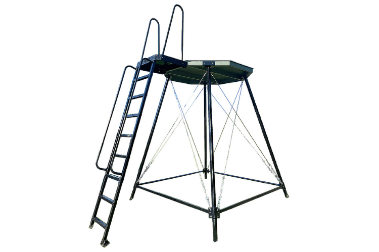 12 Point Hunting Blinds 8’ elevated stand with anchors for stability