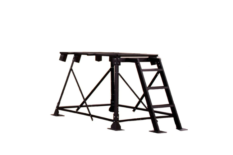 Banks Outdoors 8' Steel Tower System—perfect for raised hunting blinds and deer blind towers