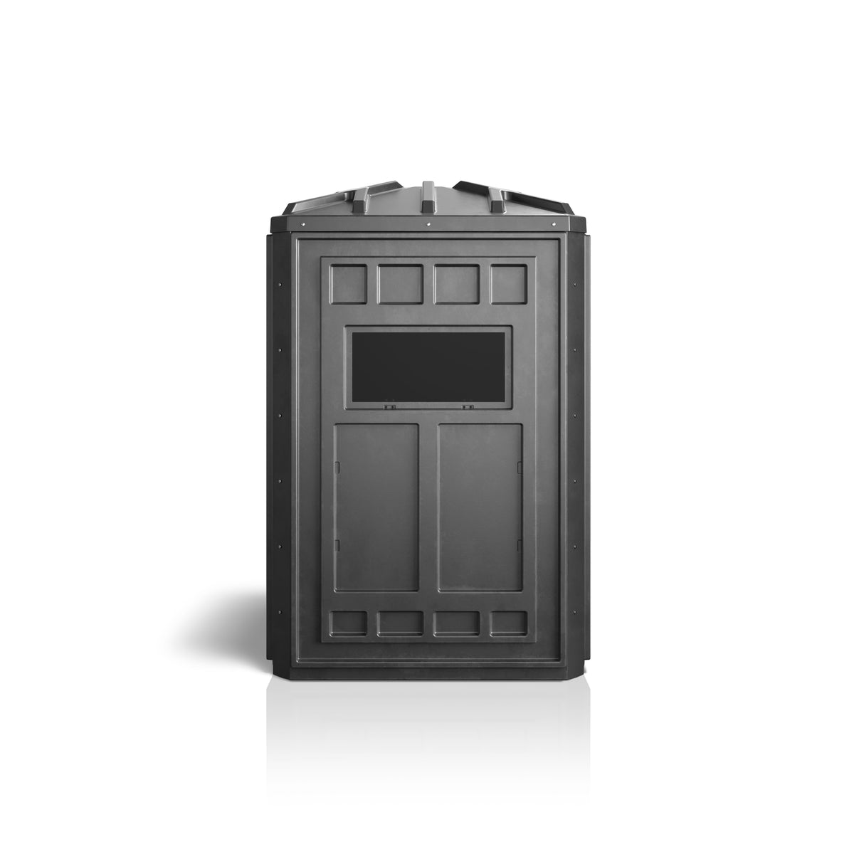 Booner Hunting Blind with 4-Panel Gunner design featuring tinted windows, providing a durable, weather-resistant shelter with 360-degree visibility for rifle and bow hunters.