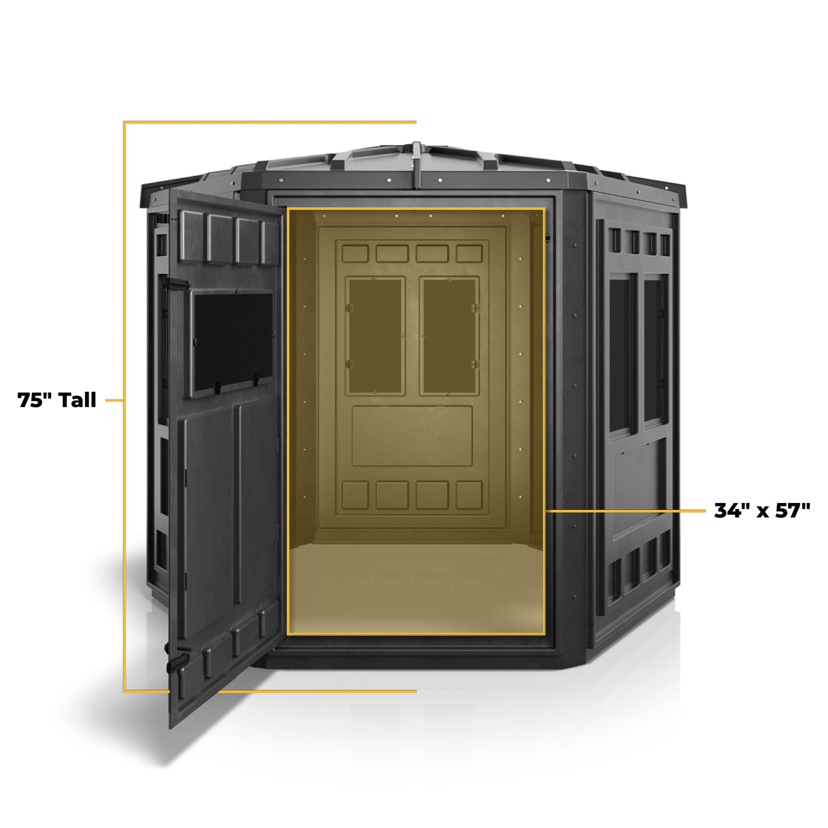 Booner Hunting Blinds with 6-Panel Thunderdome and Tinted Windows – Spacious, durable, and designed for ultimate concealment in the field.