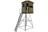 muddy bull steel box elevated hunting blind with elite 10 ft. tower mud-bbbst4000-10c