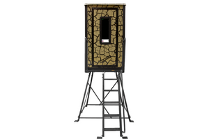 muddy gunner steel box hunting blind with 5 ft. tower mud-bbbst1000-5c