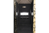 A Muddy Gunner box deer hunting blind with cracked mud camouflage and a sturdy steel 5 ft. tower.