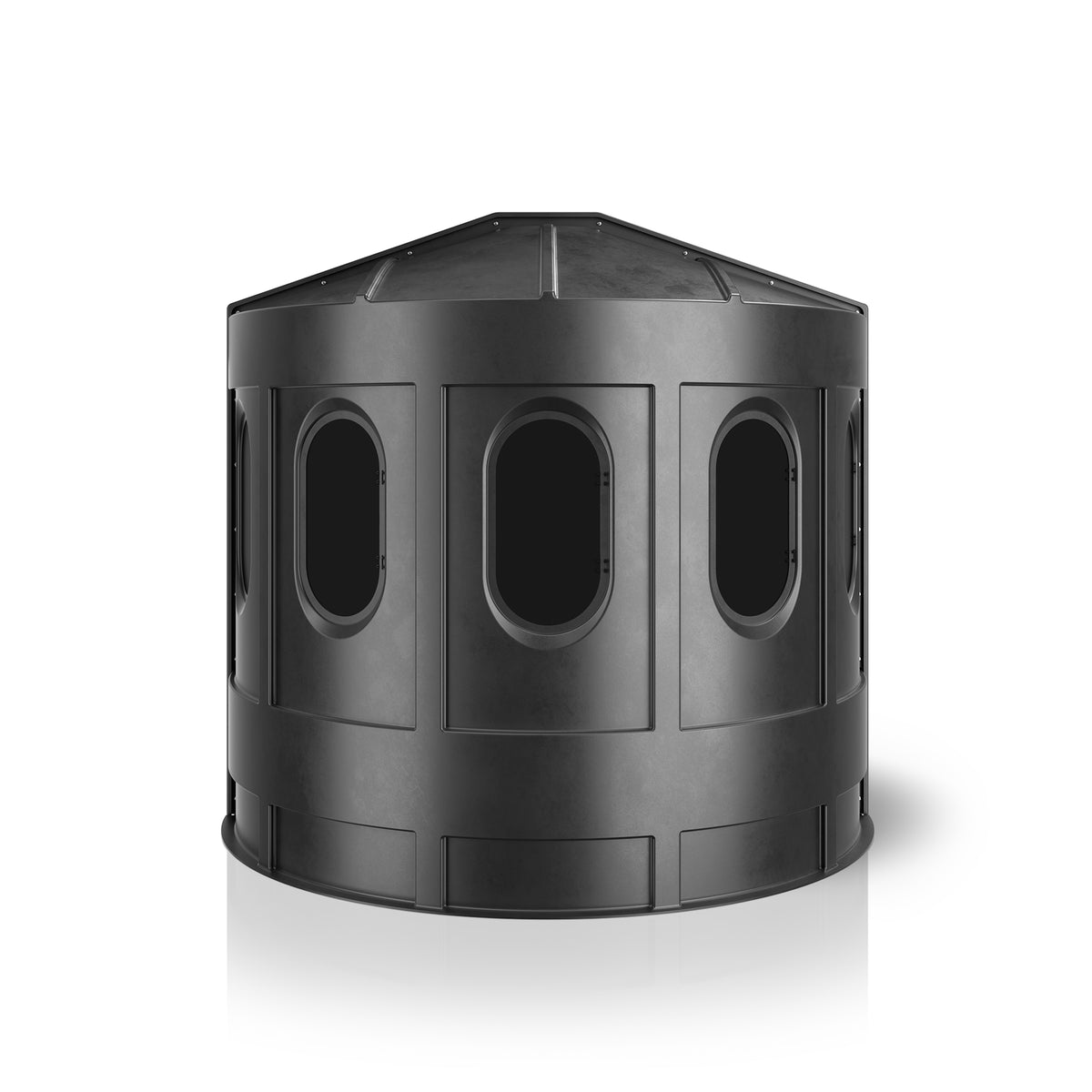 Heavy-duty Maverick XL ground blind with tinted windows for deer hunting.