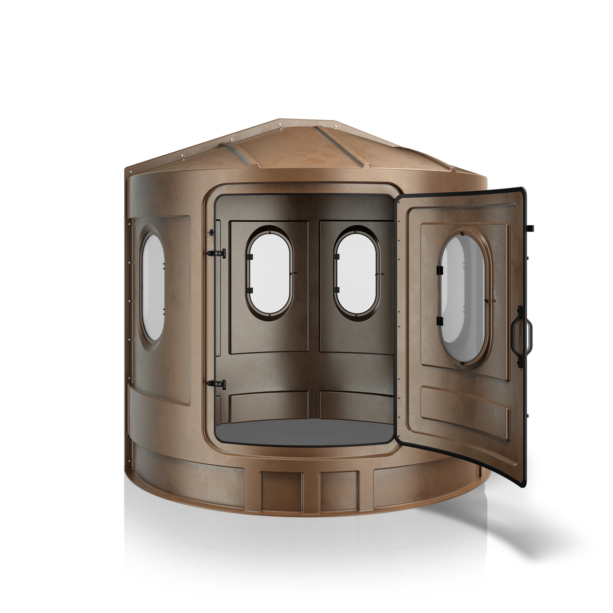 Maverick XL Hunting Blind in Brown with Clear Windows 00322