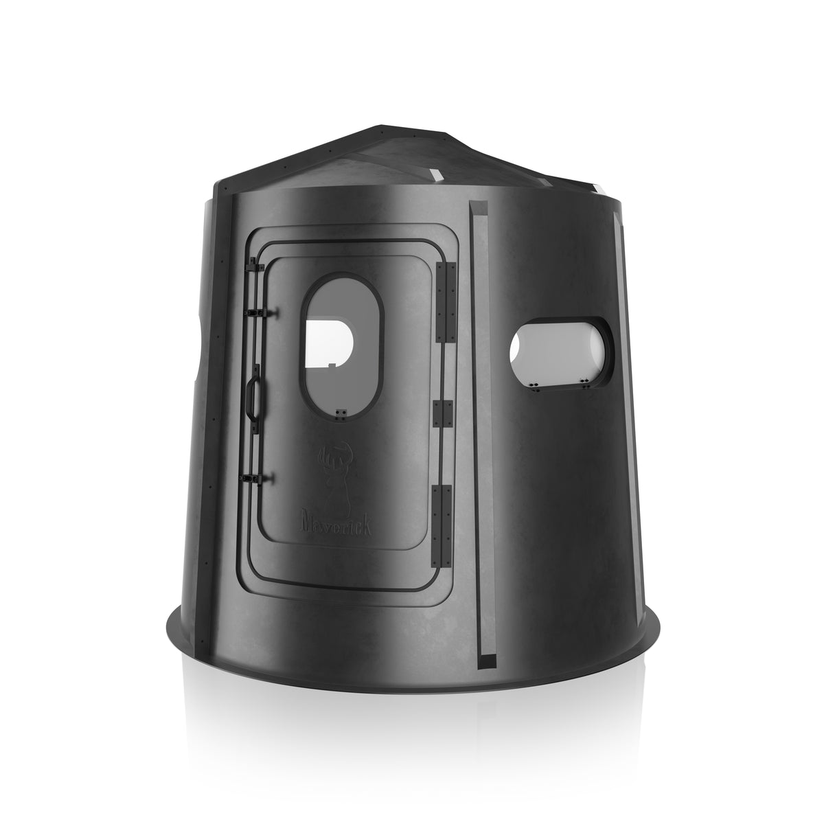 Maverick 6-Shooter Deer Hunting Blind in Black with Clear Windows