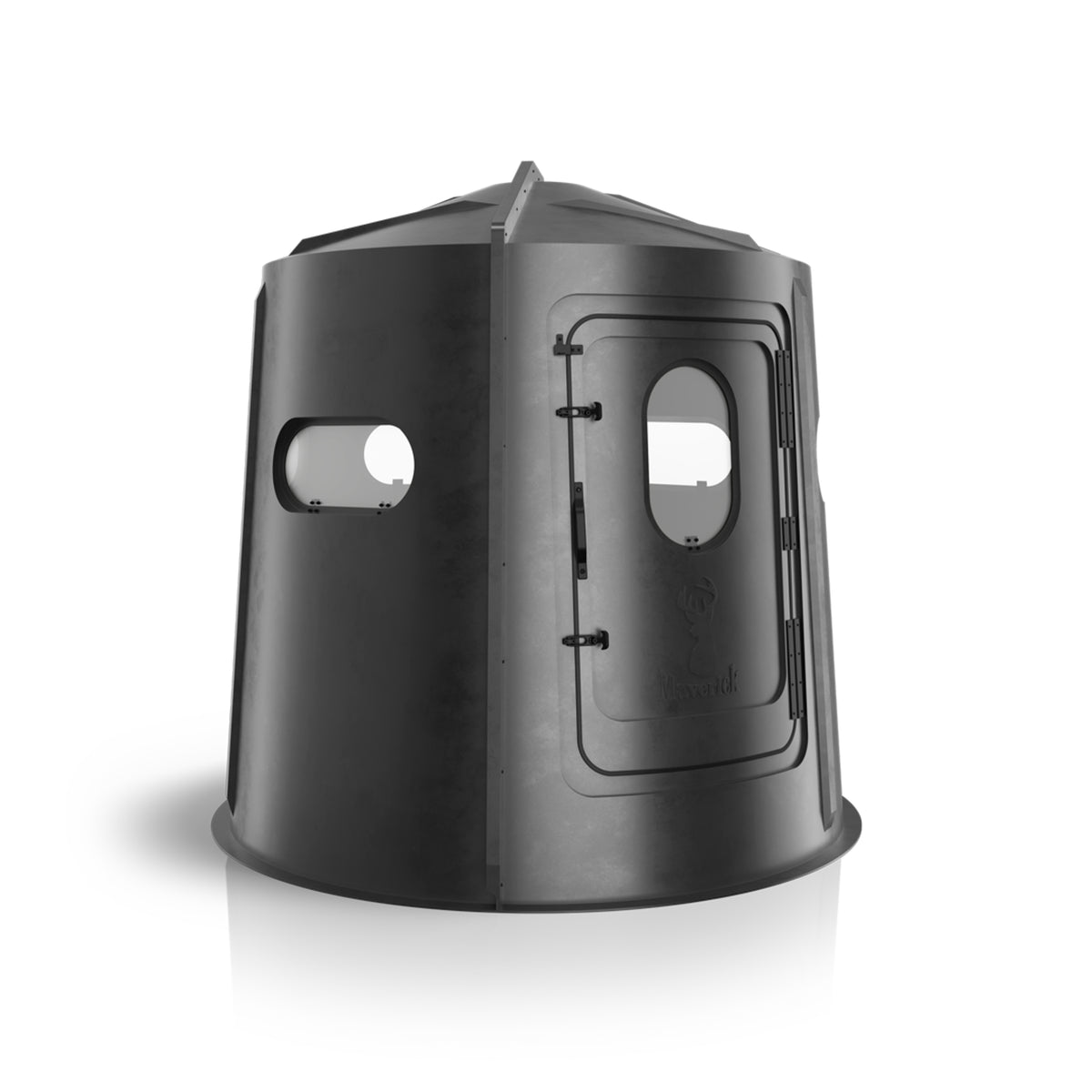 Maverick 5-Shooter GX Deer Blind in Black with Clear Windows