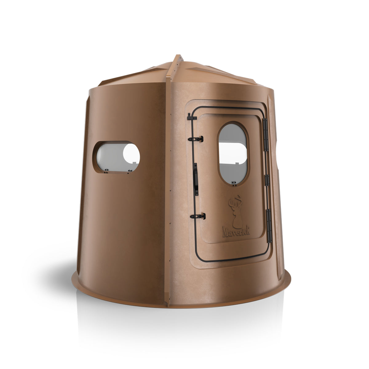 Maverick 5-Shooter GX Deer Blind in Brown with Clear Windows