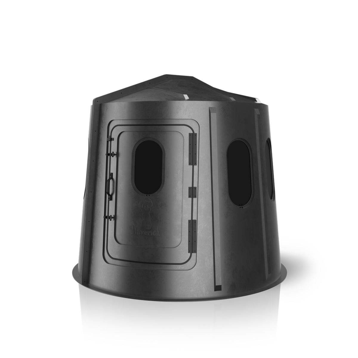 Maverick 6-Shooter Deer Hunting Blind in Black with Tinted Windows