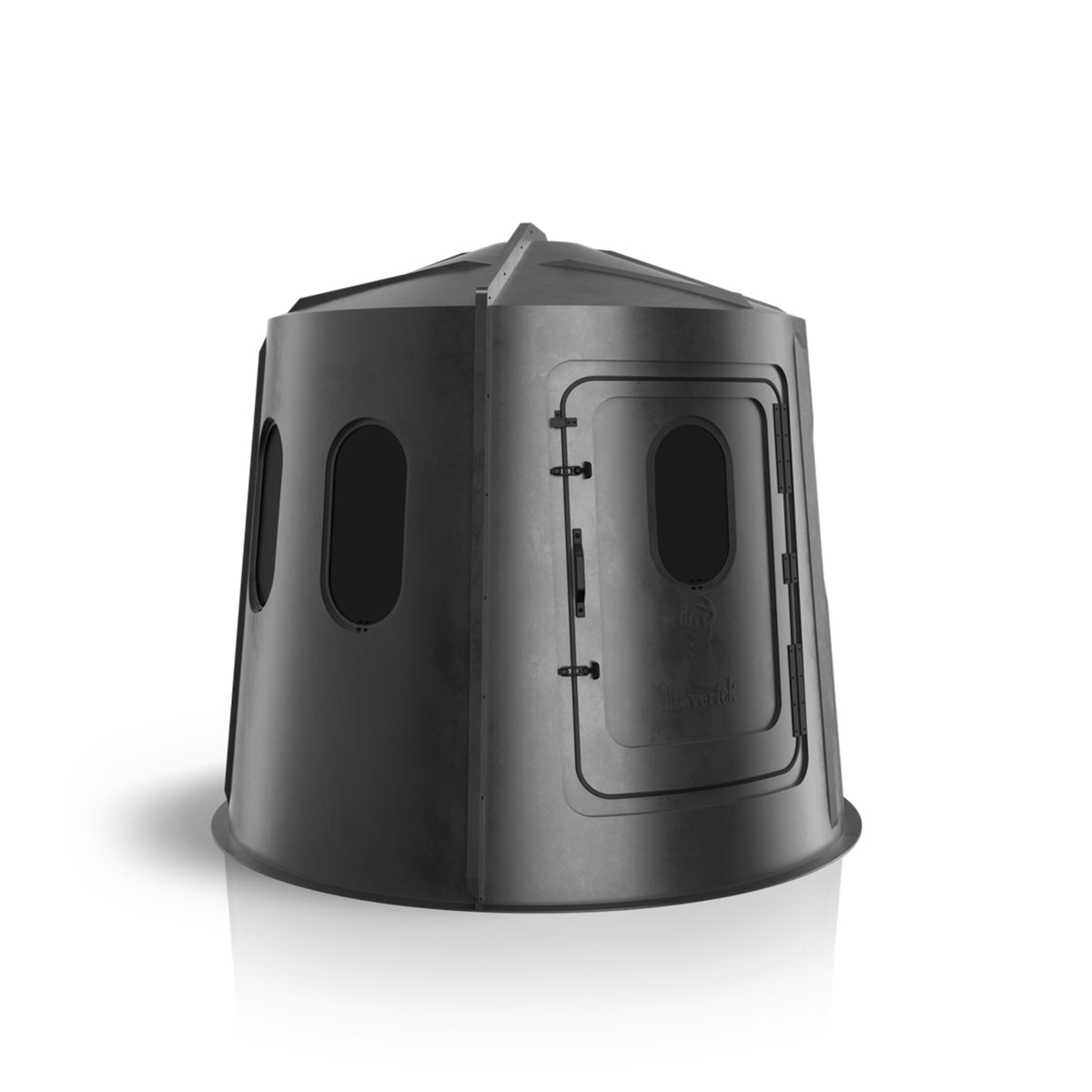 Maverick 6-Shooter Deer Hunting Blind in Black with Tinted Windows