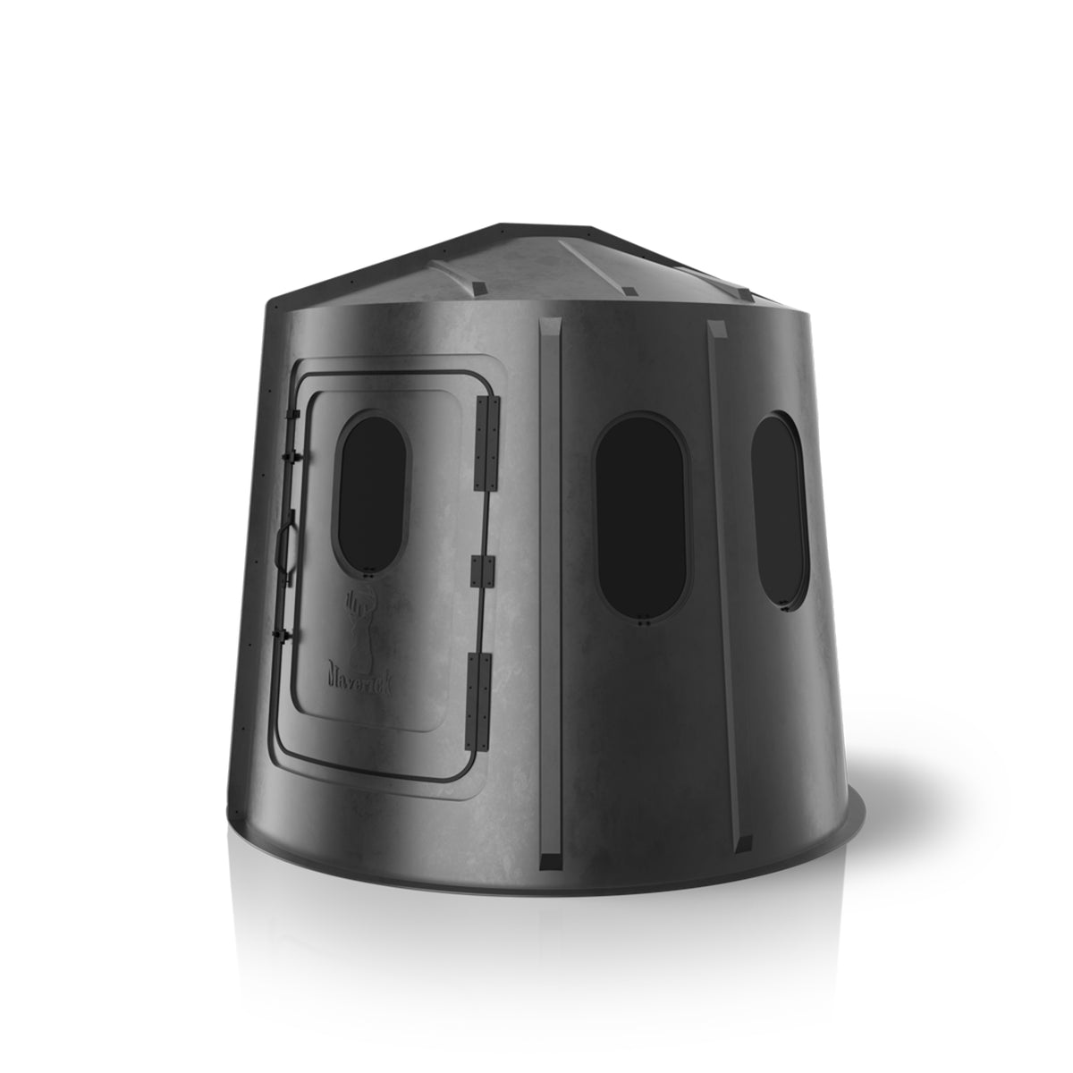 Maverick 6-Shooter Deer Hunting Blind in Black with Tinted Windows