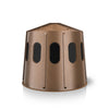 Maverick 6-Shooter Deer Hunting Blind in Brown with Tinted Windows