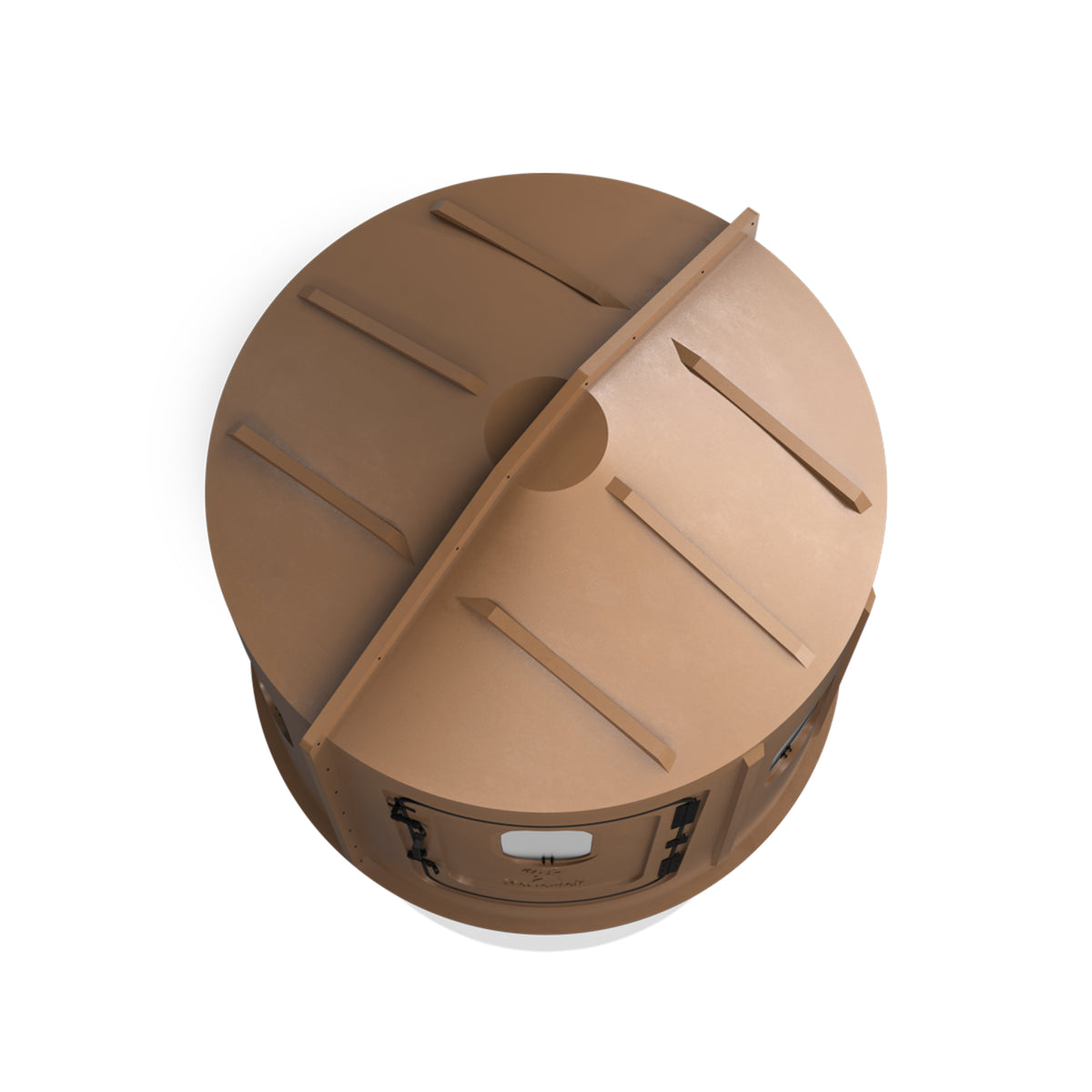 Maverick 6-Shooter Deer Hunting Blind in Brown with Clear Windows