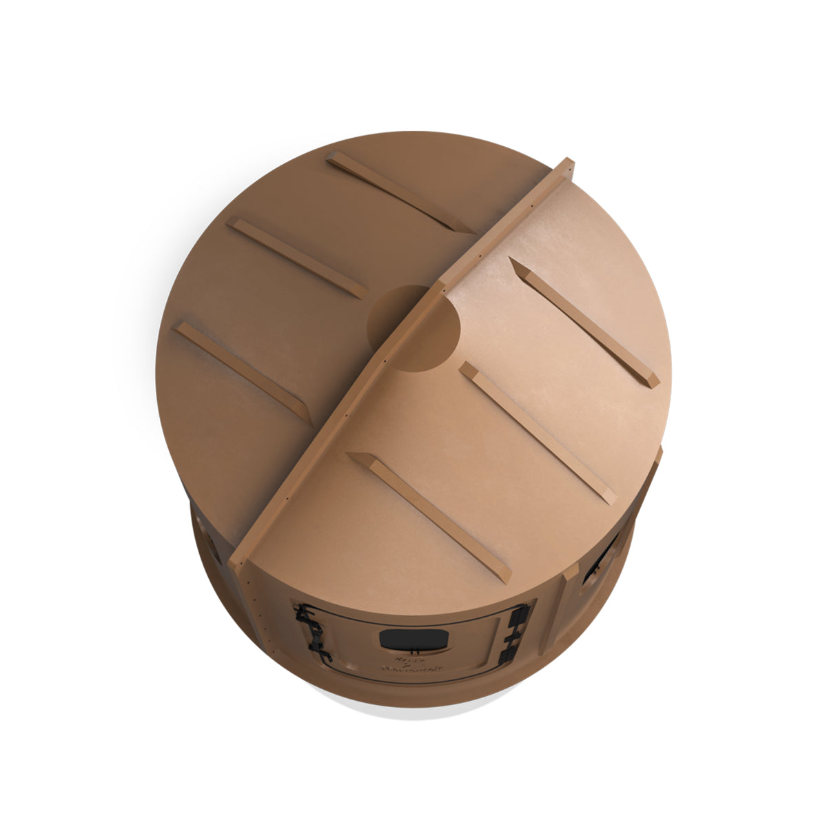 Maverick 6-Shooter Deer Hunting Blind in Brown with Tinted Windows