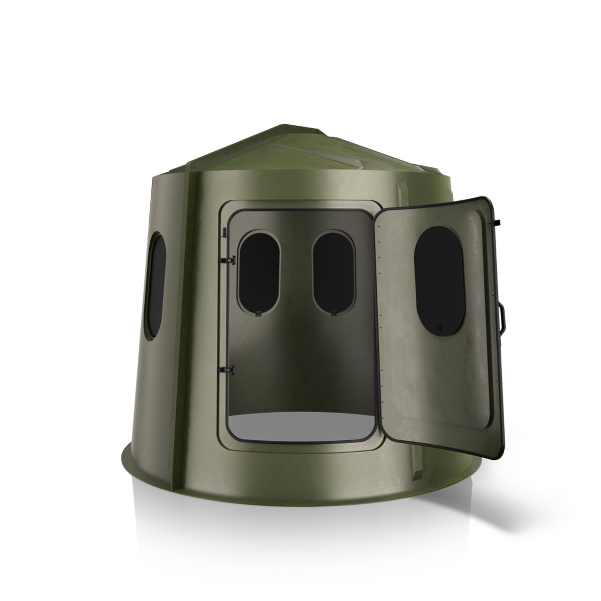 Maverick 6-Shooter Deer Hunting Blind in Green with Tinted Windows