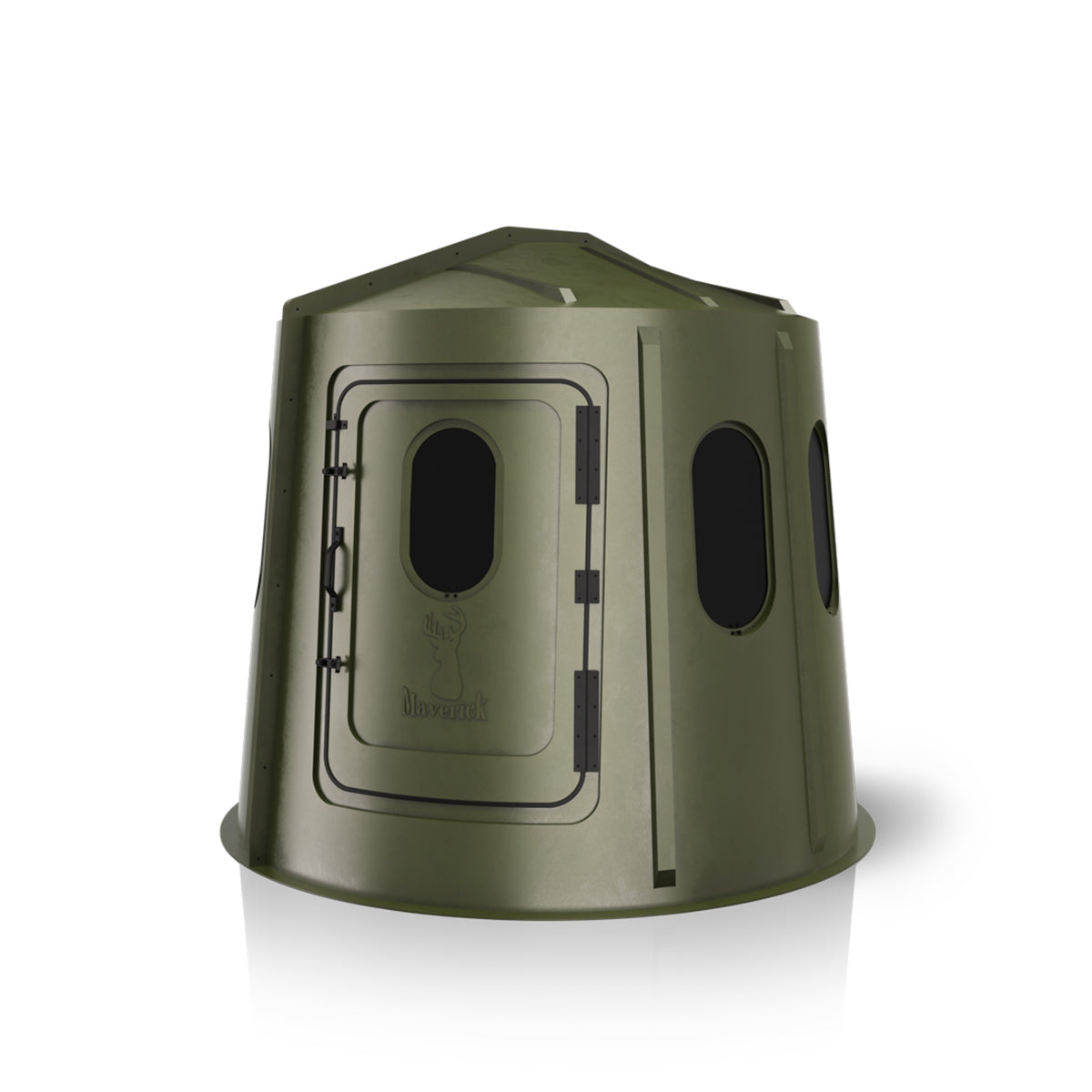 Maverick 6-Shooter Deer Hunting Blind in Green with Tinted Windows