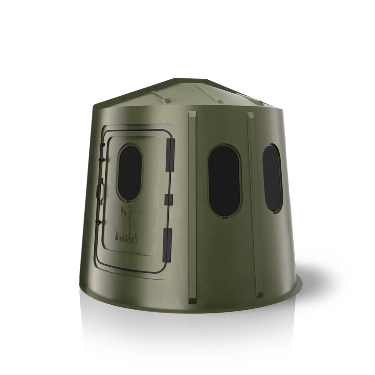 Maverick 6-Shooter Deer Hunting Blind in Green with Tinted Windows