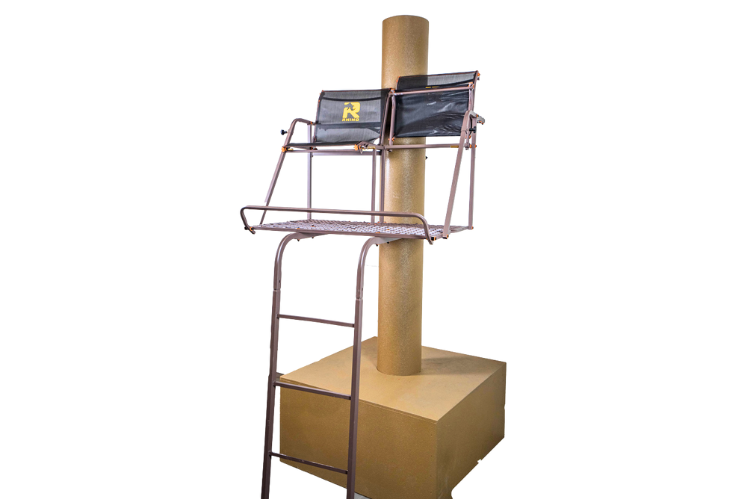 Rhino tree stand 17.5 ft. deluxe ladderstand ideal for deer hunting and tree stand hunting.