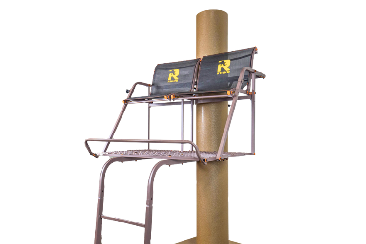 Rhino tree stand 17.5 ft. deluxe ladderstand ideal for deer hunting and tree stand hunting.