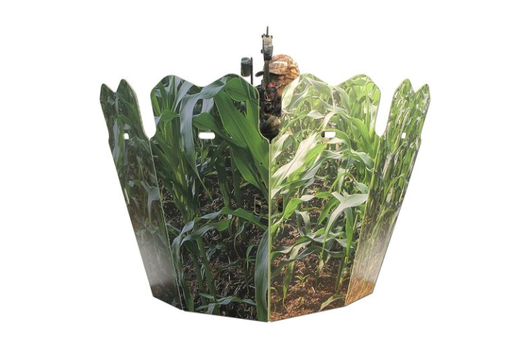 GhostBlind Predator 4-Panel Mirrored Hunting Blind – Compact, lightweight blind with reflective panels for natural, ground-level concealment.