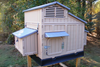 Snap Lock Big Chicken Coop with durable plastic construction in a backyard setting.