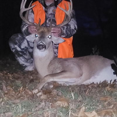 Travis Gates Poses Proudly with His Trophy Buck