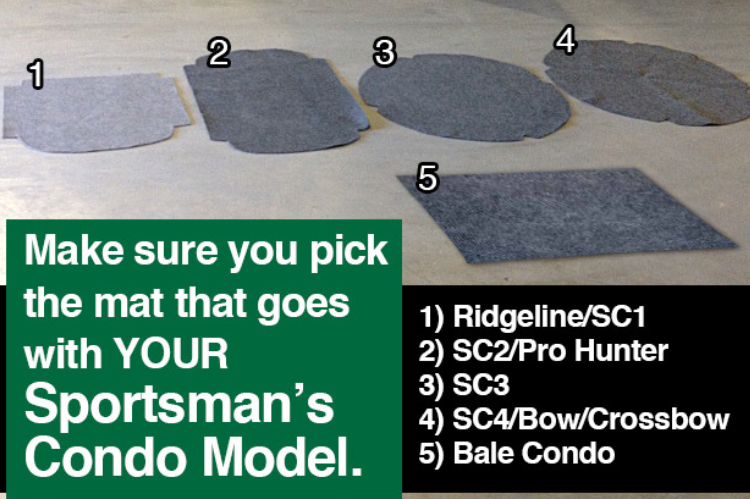 Sportsman Condo Mat Ridgeline and SC-1Sportsman Condo Mat Ridgeline and SC-1