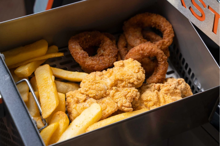 Blackstone 1923 Patio 36" Griddle with Air Fryer Combo, durable Blackstone griddle built for hearty hunting camp meals