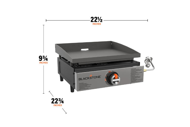Blackstone 17" Tabletop Griddle 2142, portable Blackstone tabletop griddle perfect for hunting trips and outdoor cooking, delivering even heat and easy cleanup