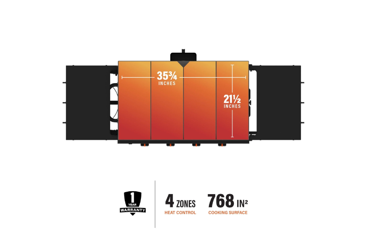 Blackstone 36" Griddle Original Omnivore 2210, a rugged Blackstone griddle built for outdoor cooking and hunting camps, offering dependable performance as a versatile outdoor griddle station