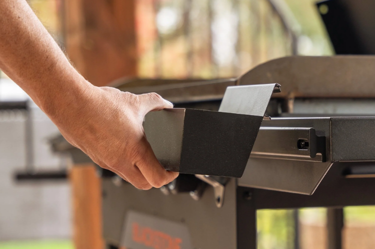 Blackstone 36" Omnivore Griddle 2212 with hard cover, durable Blackstone griddle station designed for even heat and outdoor cooking