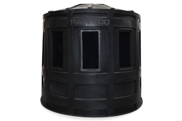 RAM 700 Hunting Blind 7029 with Clear Windows for Bow and Gun, durable all-weather hunting blind for enhanced visibility and concealment.