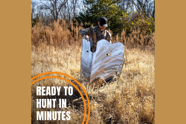 Shadow Hunter GhostBlind Predator 46" Hunting Blind All-In-One Bundle GBI-04P-SET, lightweight camouflage hunting blind for deer hunting