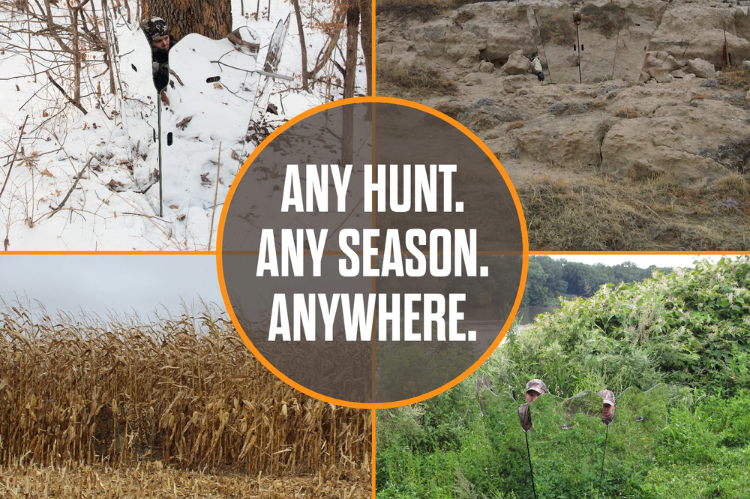 Shadow Hunter GhostBlind Predator 46" Hunting Blind All-In-One Bundle GBI-04P-SET, lightweight camouflage hunting blind for deer hunting