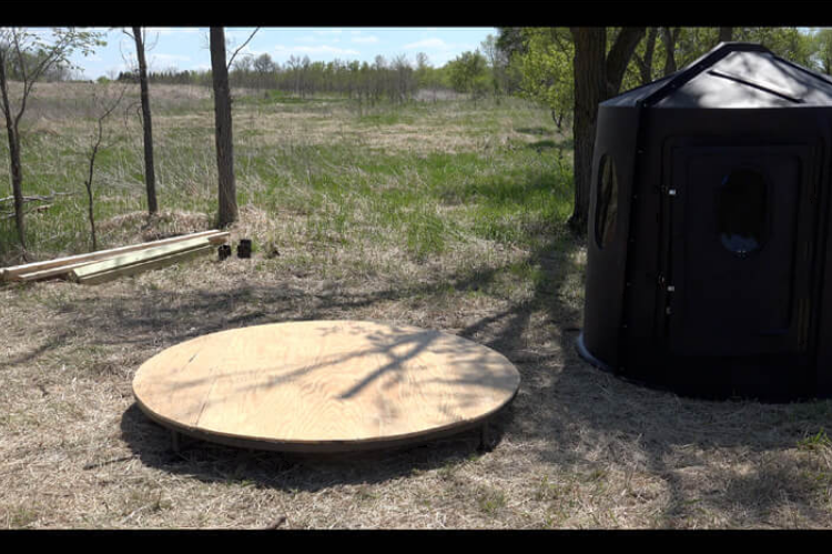 Booner Blinds Nex-Level Round Floor Base Ground Blind 00230