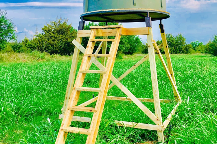 Booner Blinds Nex-Level Round Floor Base With Platform Mounts 00232